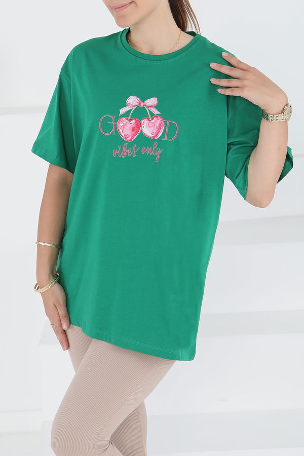 Baskılı Kısa Kollu T-Şhirt - 27500