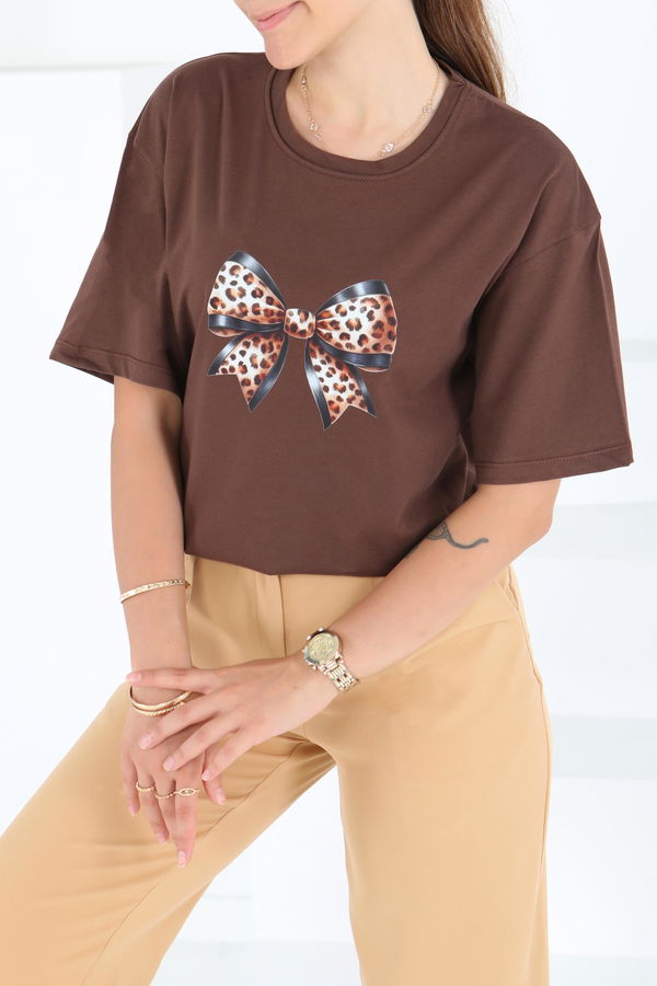 Baskılı Kısa Kollu T-Şhirt - 27501