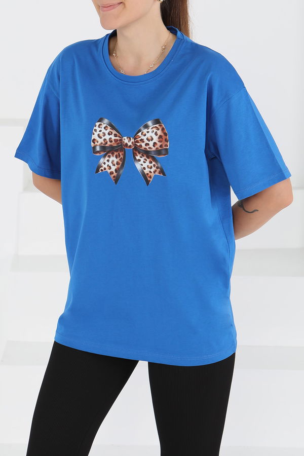 Baskılı Kısa Kollu T-Şhirt - 27501