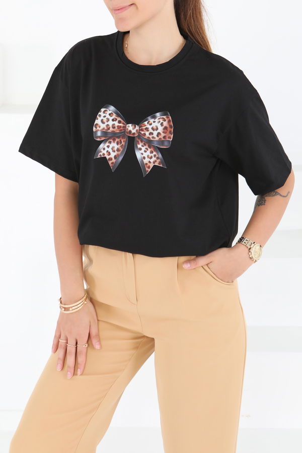 Baskılı Kısa Kollu T-Şhirt - 27501