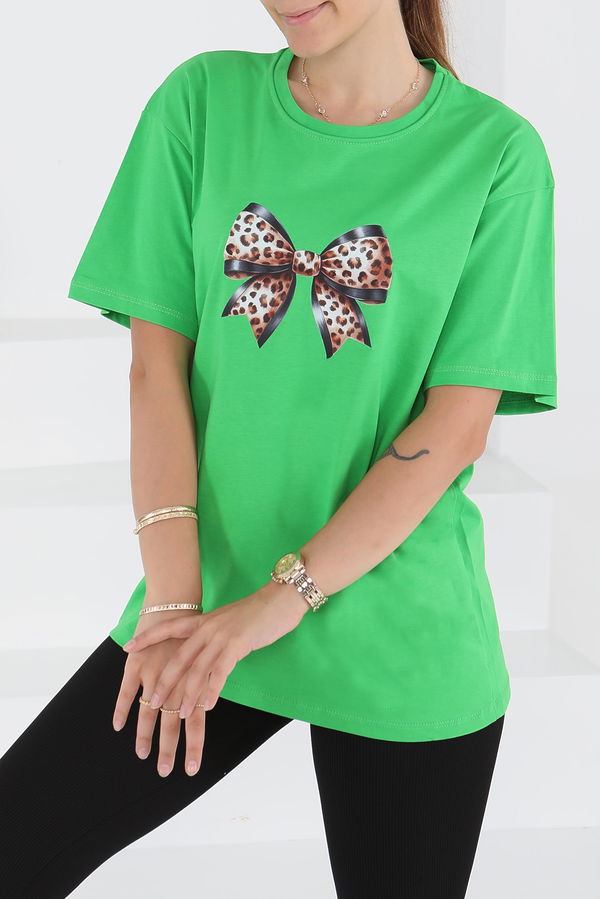 Baskılı Kısa Kollu T-Şhirt - 27501