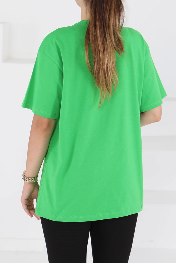 Baskılı Kısa Kollu T-Şhirt - 27501