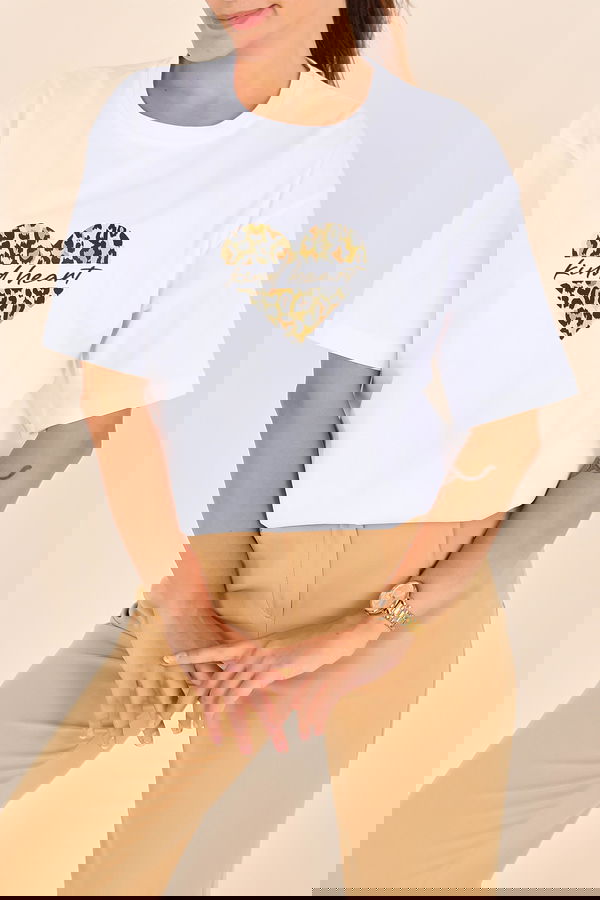 Baskılı Kısa Kollu T-Şhirt - 27546