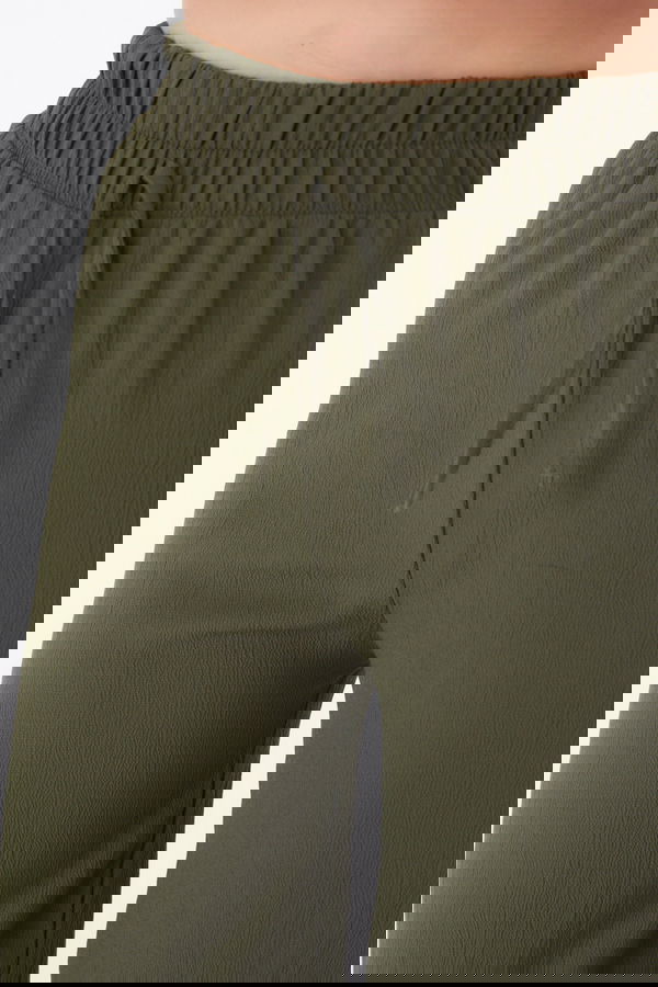Beli Lastikli Pantolon Haki - 27074
