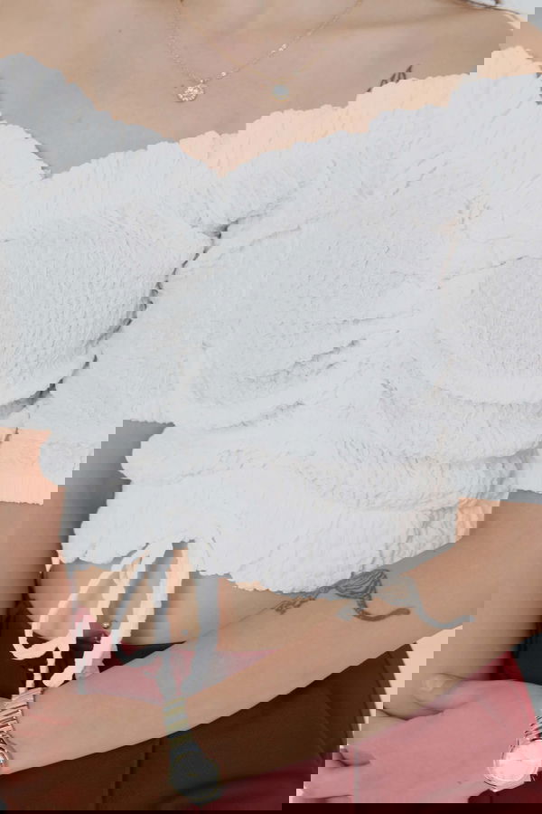 Buffle Büzgülü Crop - 27485