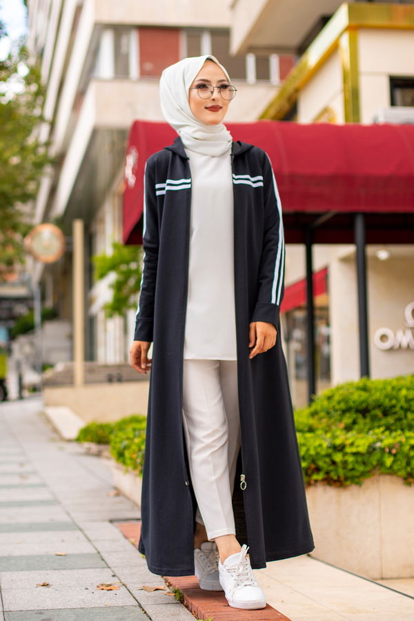 Pocket Detail Abaya Black - 4130