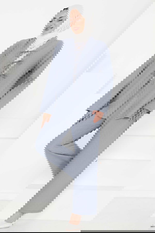 Ceket Pantolon Takım Gri - 27257