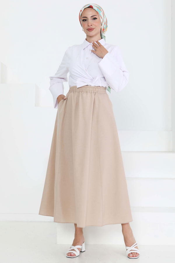 Cepli Keten Etek Bej - 27294