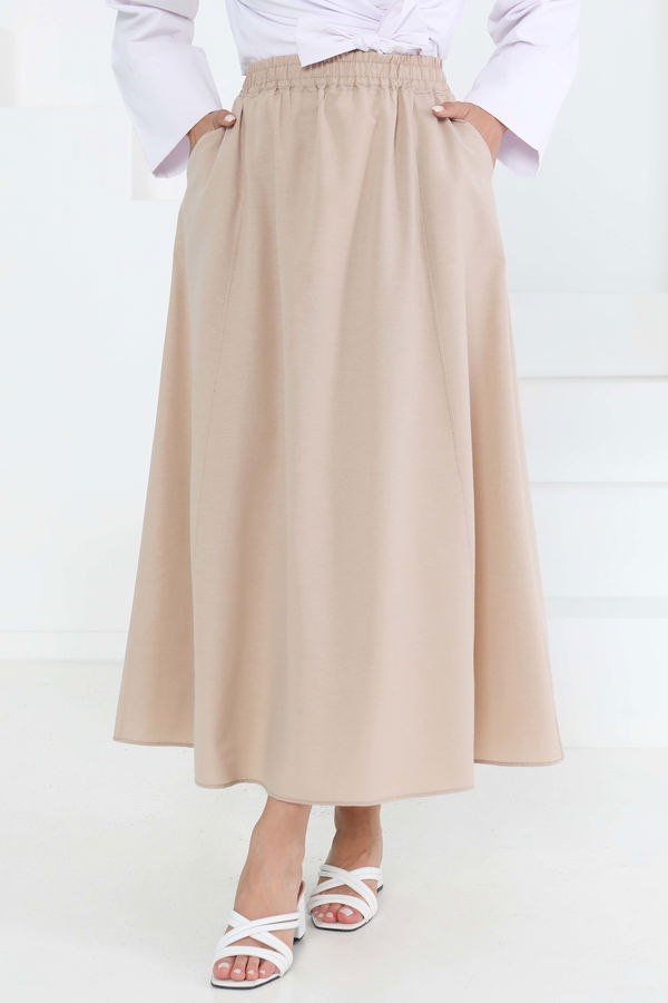 Cepli Keten Etek Bej - 27294