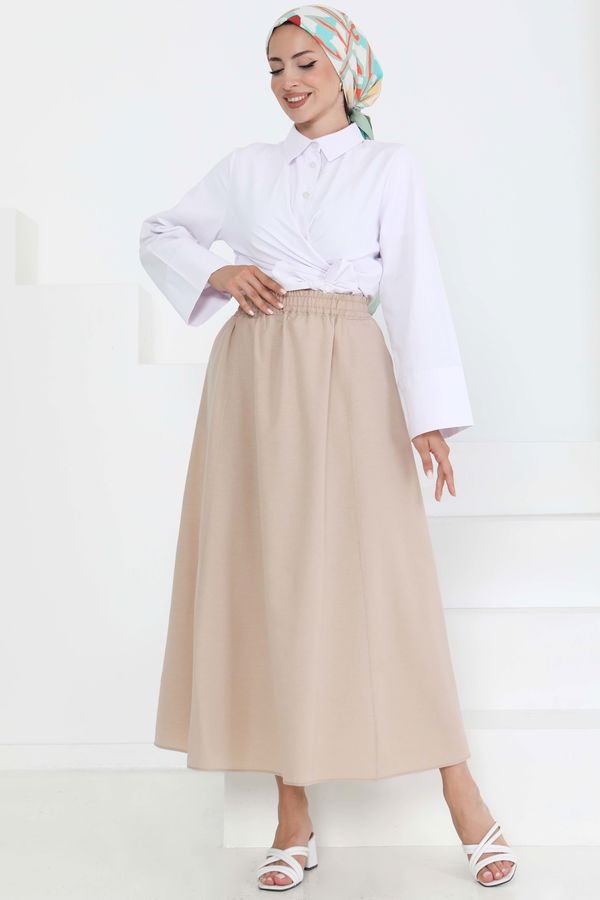 Cepli Keten Etek Bej - 27294