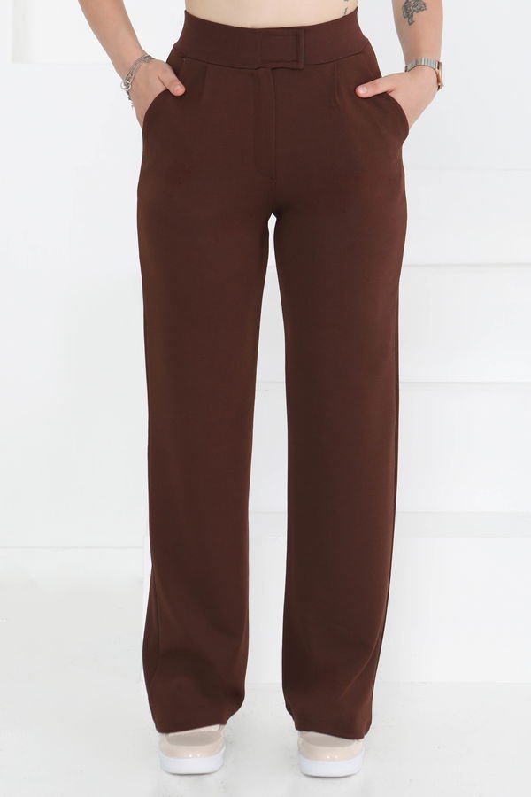 Cırtlı Spor Pantolon Kahve - 27351
