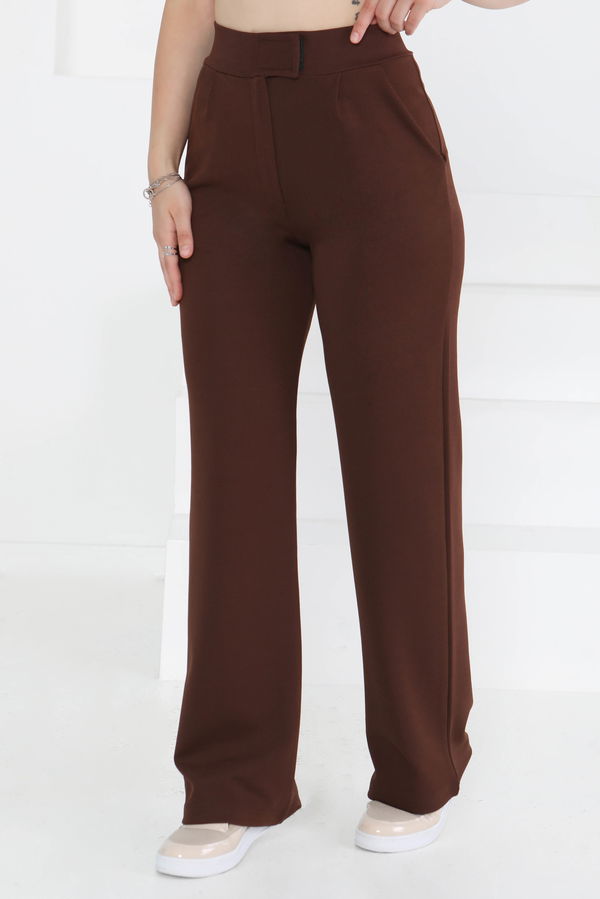 Cırtlı Spor Pantolon Kahve - 27351