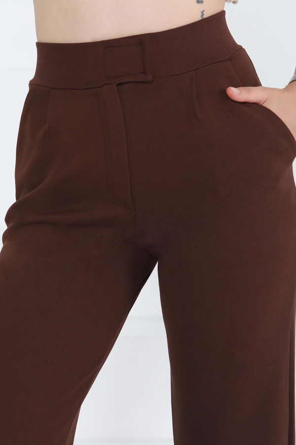 Cırtlı Spor Pantolon Kahve - 27351