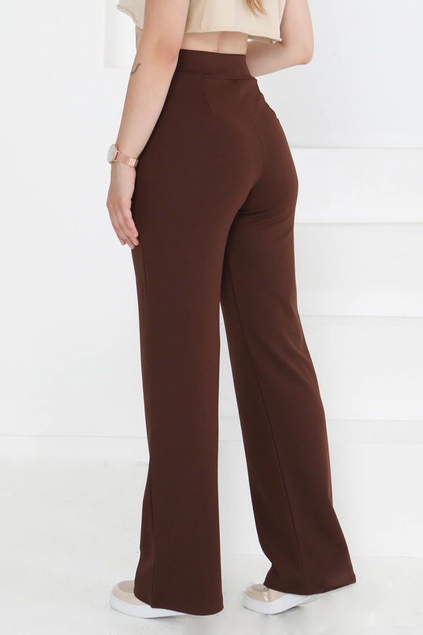 Cırtlı Spor Pantolon Kahve - 27351