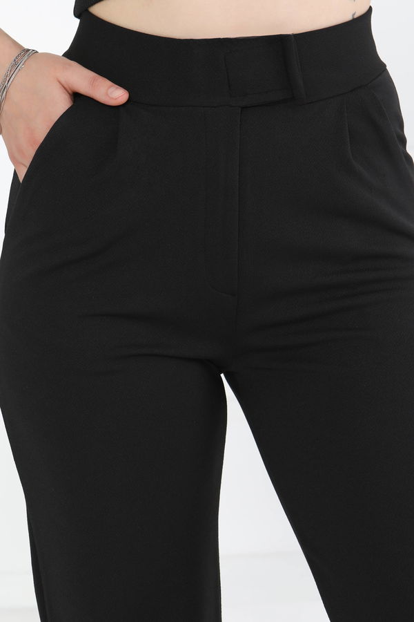 Cırtlı Spor Pantolon Siyah - 27351