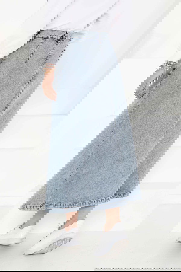 Denim Etek Buz Mavisi - 27162