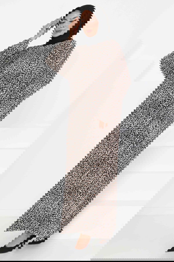Desenli Elbise - 27367