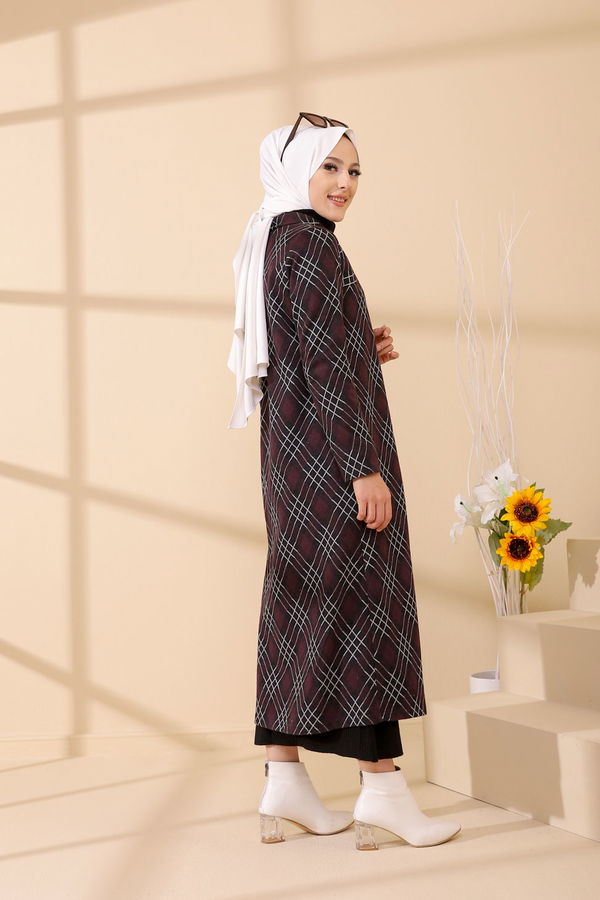 Düğmelı Kap Siyah - 3004