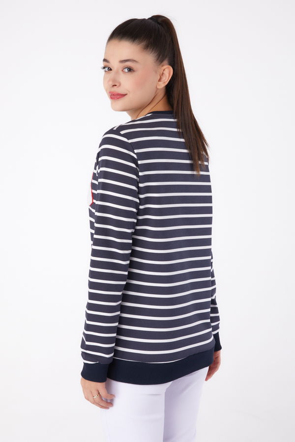 Nakışlı Sweatshirt Antrasit - 26286