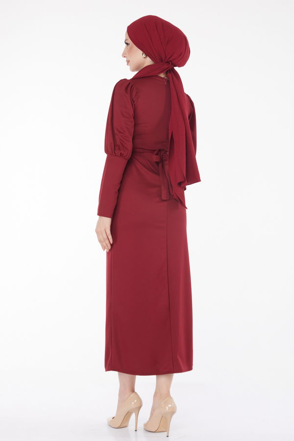 Elbise Bordo - 11615