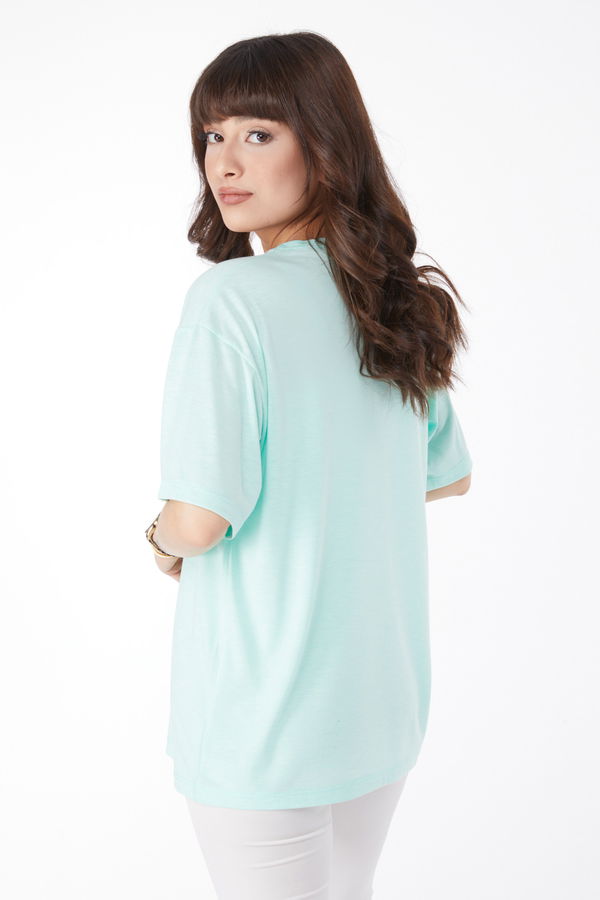 Baskılı T-shirt Mint - 25172