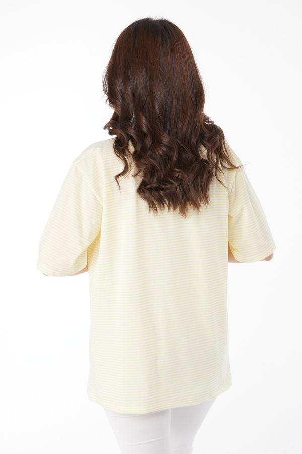 Çizglİi T-short Sari - 25119