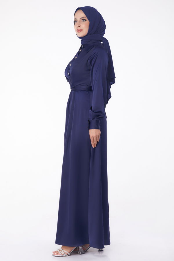Abiye Elbise Lacivert - 26194