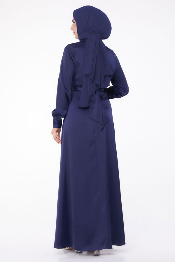 Abiye Elbise Lacivert - 26194