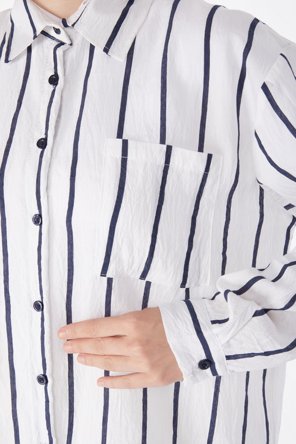 Tek Cepli Tunik Lacivert - 25242