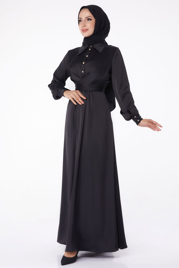 Abiye Elbise Siyah - 26194