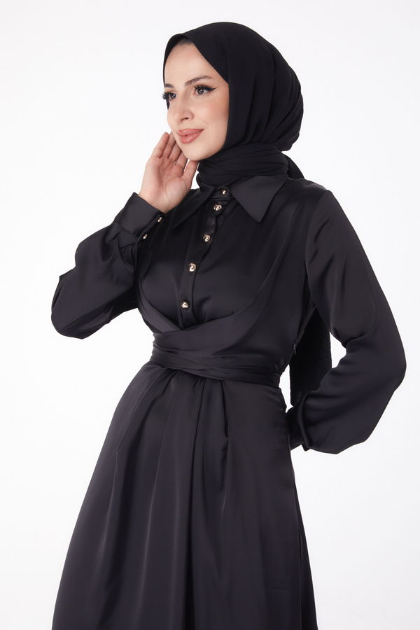Abiye Elbise Siyah - 26194