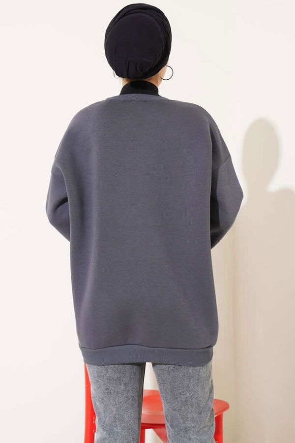 Kalpli Tunik Antrasit - 26660