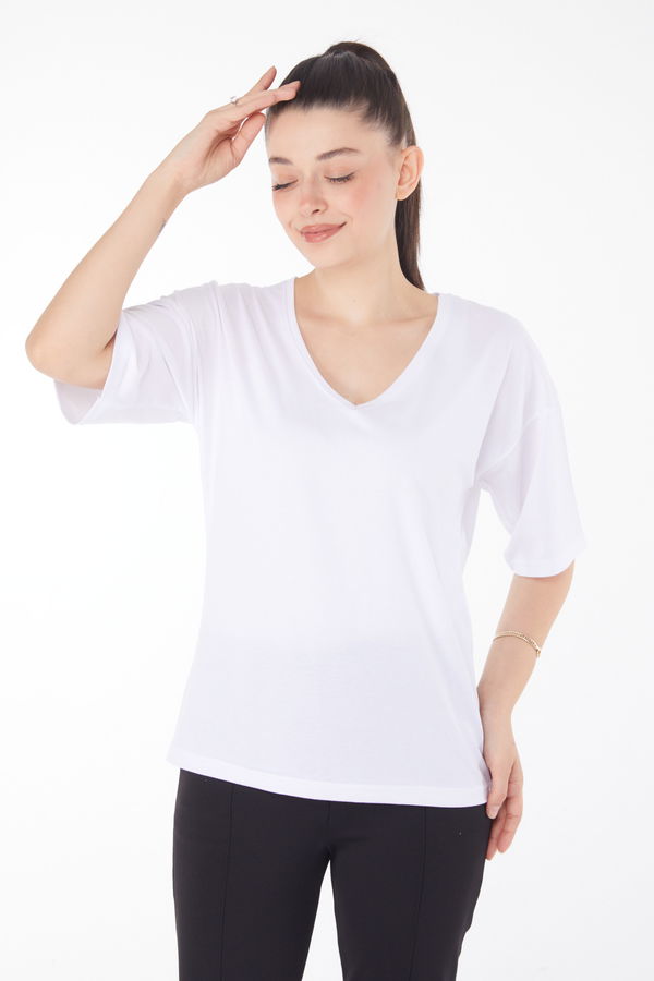 T-Shirt Beyaz - 25848