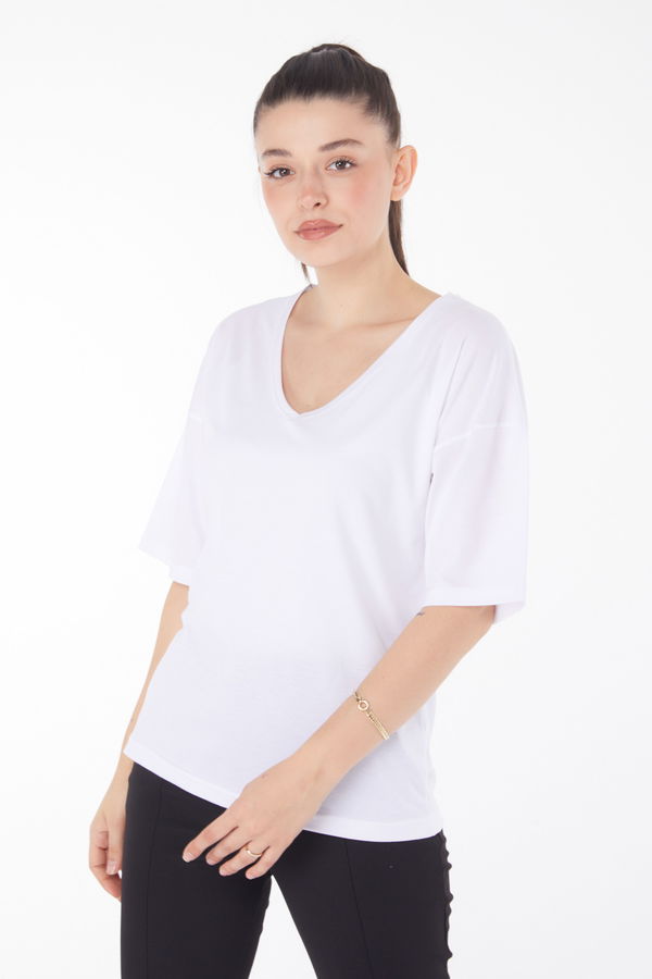 T-Shirt Beyaz - 25848