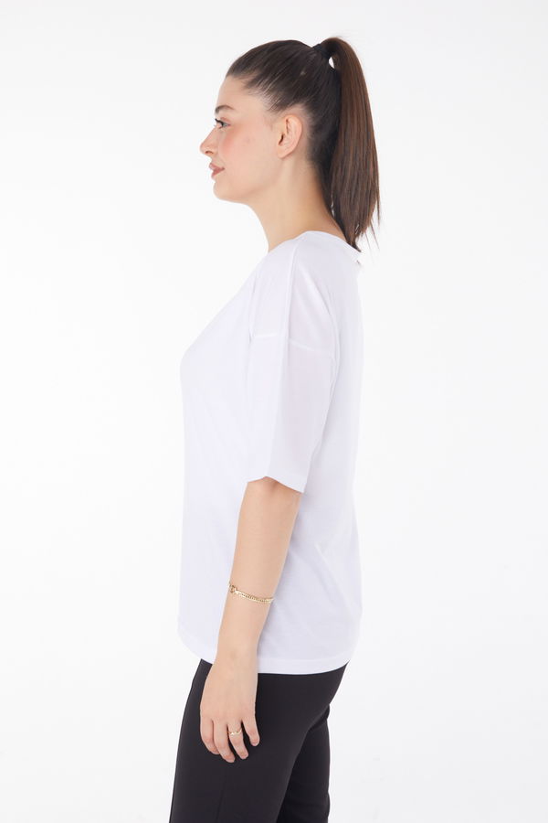 T-Shirt Beyaz - 25848