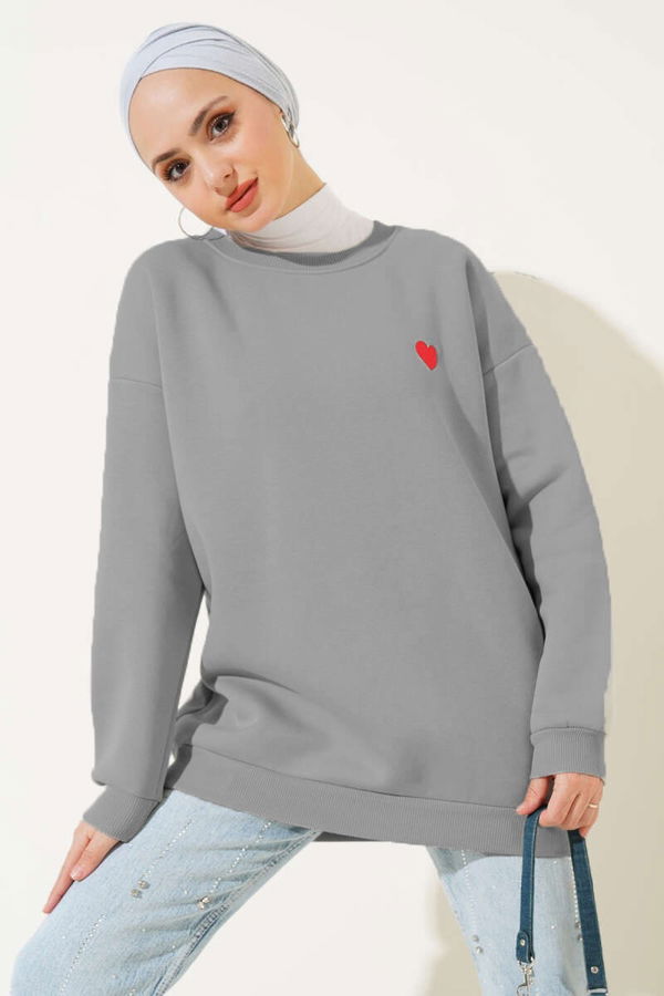 Kalpli Tunik Füme - 26660