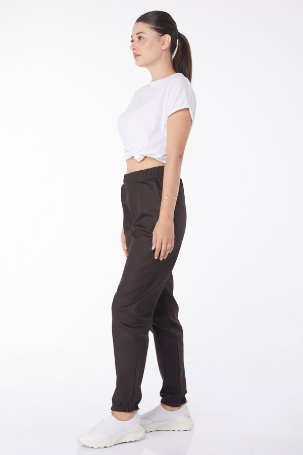 Lastikli Kot Pantolon Kahve - 25922