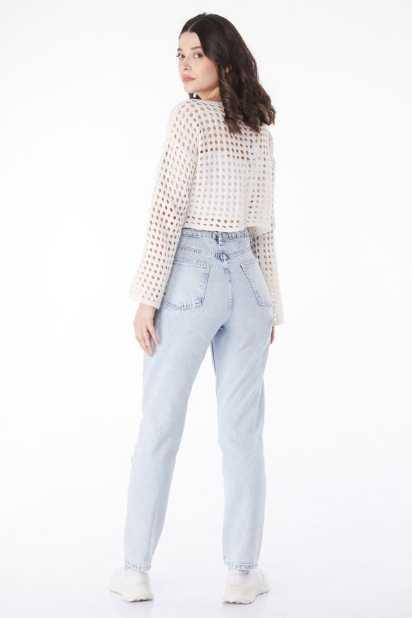 Mom Jeans Kot Pantolon Kotrengi - 50009