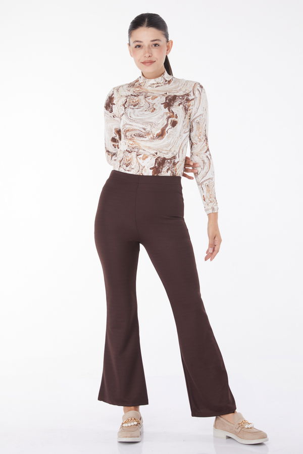 Pantolon Koyu Kahve - 23023