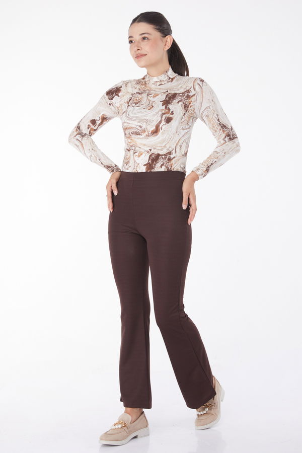 Pantolon Koyu Kahve - 23023
