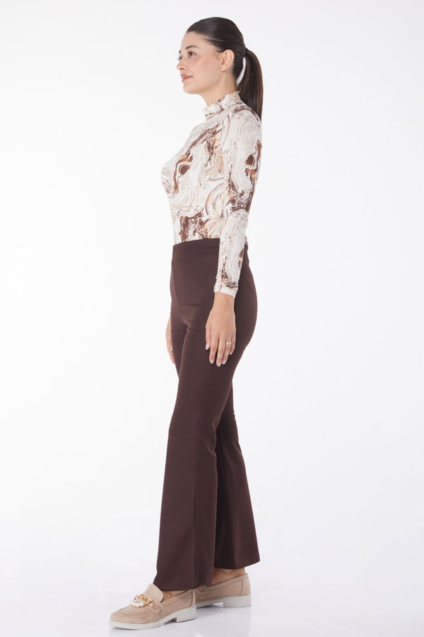 Pantolon Koyu Kahve - 23023