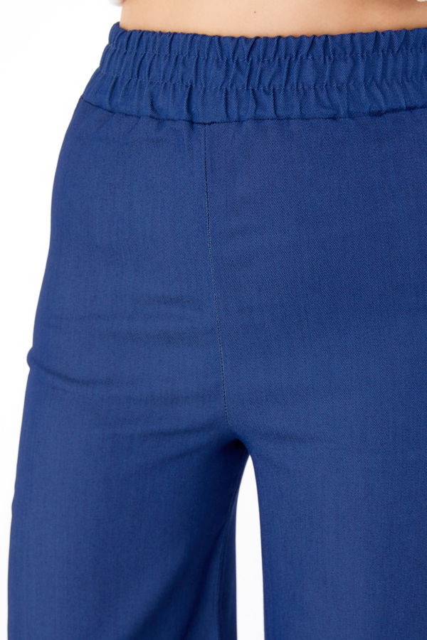 Beli Lastikli Kot Patolon Mavi - 25637