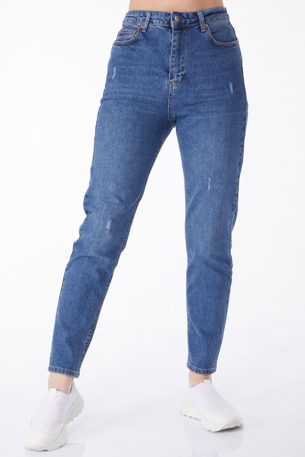 Mam Jeans Kot Pantolon Mavi - 50005