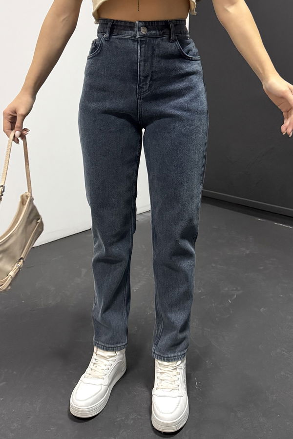Mom Kot Pantolon Mavi - 13360