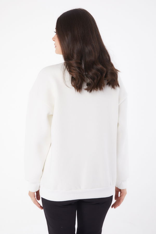 Sweatshirt Beyaz - 26047