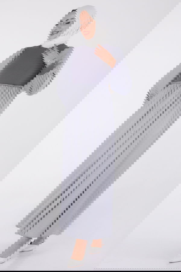 Elbise Gri - 13336