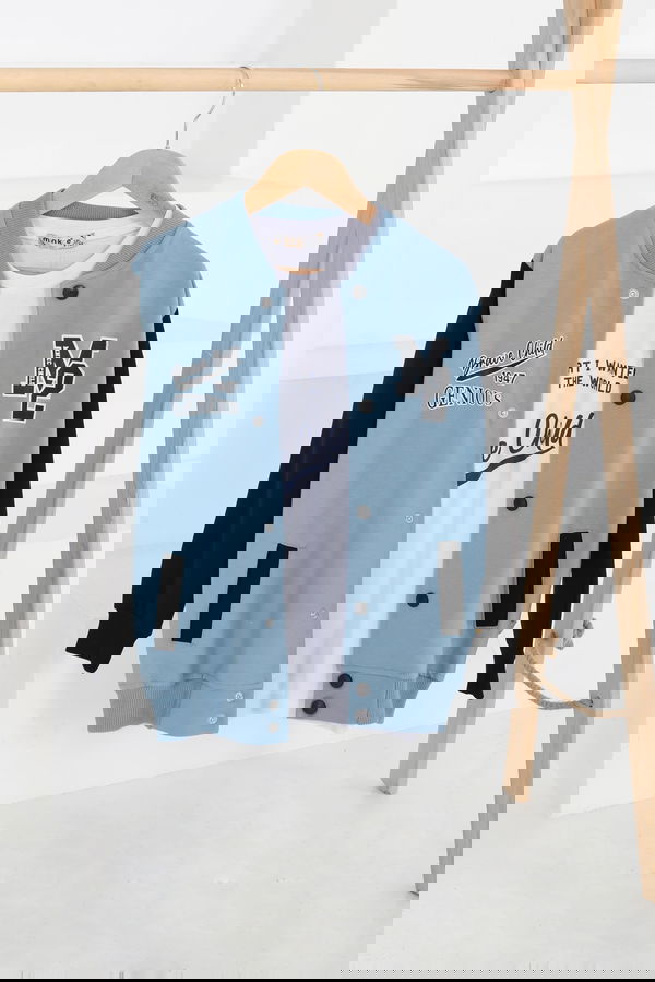 Erkek Çocuk Mavi Kolej Ceket İkili Takım - 26314