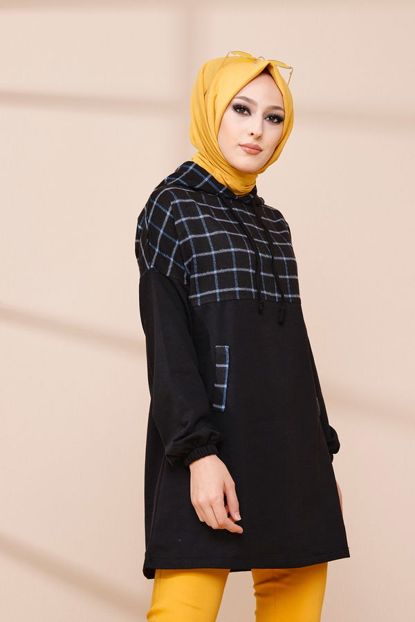 Hooded Tunic Blue - 3433