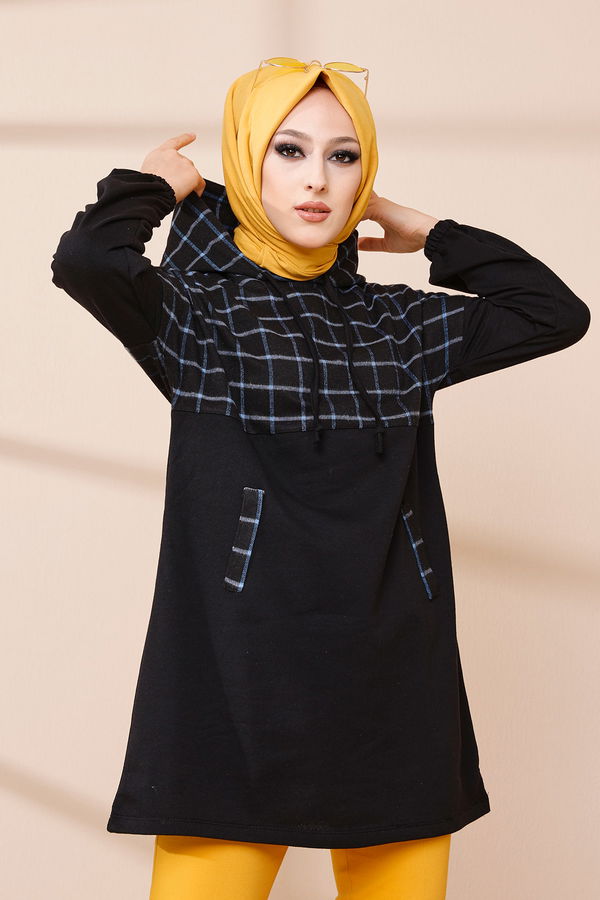 Hooded Tunic Blue - 3433