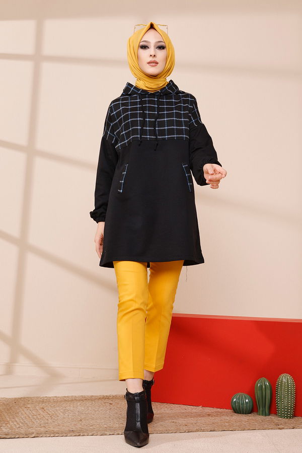 Hooded Tunic Blue - 3433